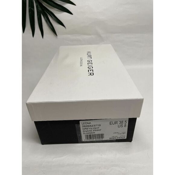 Kurt Geiger Women's Leona Wedge Espadrille Sandals - Grey 8M - Picture 6 of 11